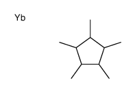 1,2,3,4,5-pentamethylcyclopentane,ytterbium Structure