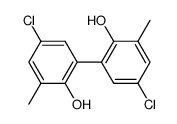 5,5'-dichloro-2,2'-dihydroxy-3,3'-dimethylbiphenyl结构式