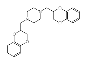 Piperazine, 1,4-bis[ (2, 3-dihydro-1,4-benzodioxin-2-yl)methyl]-结构式