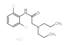 2′,6′-DICHLORO-2-(DIPROPYLAMINO)-ACETANILIDE HYDROCHLORIDE Structure