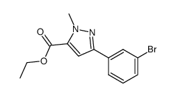5-(3-bromo-phenyl)-2-methyl-2H-pyrazole-3-carboxylic acid ethyl ester Structure