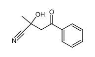 rac-2-hydroxy-2-methyl-4-oxo-4-phenyl-butyronitrile Structure