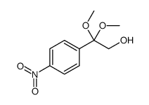 2,2-dimethoxy-2-(4-nitrophenyl)ethan-1-ol Structure