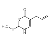 2-methylsulfanyl-5-prop-2-enyl-3H-pyrimidin-4-one结构式