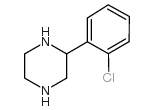 2-(2-氯苯基)哌嗪结构式