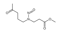 methyl 3-[nitroso(4-oxopentyl)amino]propanoate Structure