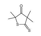 2,2,4,4-tetramethyl-5-sulfanylidenethiolan-3-one结构式