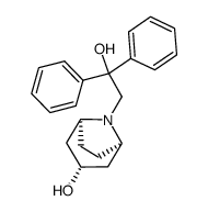 8-(2-hydroxy-2,2-diphenylethyl)-3α-hydroxy-8-azabicyclo[3.2.1]octane结构式