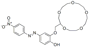 [2-Hydroxy-5-(4-nitrophenylazo)-phenyl]-oxymethyl-15-crown-5 Structure