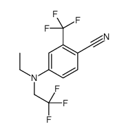 4-[ethyl(2,2,2-trifluoroethyl)amino]-2-(trifluoromethyl)benzonitrile Structure