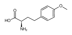 (R)-2-氨基-4-(4-甲氧基-苯基)-丁酸结构式