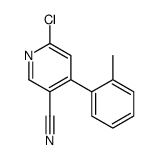 6-Chloro-4-(o-tolyl)nicotinonitrile结构式