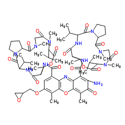 7-(2,3-epoxypropoxy)actinomycin D Structure