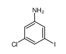 3-氯-5-碘苯胺结构式