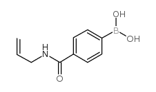 4-烯丙基氨甲酰基苯硼酸结构式
