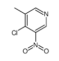 4-Chloro-3-Methyl-5-nitro-pyridine Structure