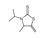 3-isopropyl-4-methyl-5-methylene-thiazolidine-2-thione结构式