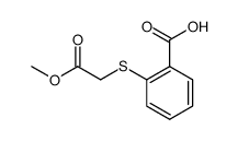 2-methoxycarbonylmethylsulfanyl-benzoic acid结构式