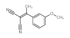 2-[1-(3-甲氧基苯基)-亚乙基]-丙二腈结构式