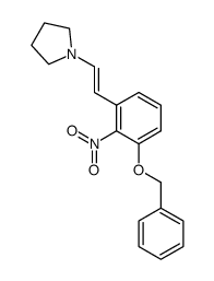 (E)-3-benzyloxy-2-nitro-β-pyrrolidinostyrene结构式