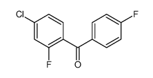 (4-chloro-2-fluorophenyl)-(4-fluorophenyl)methanone结构式