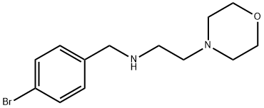 N-(4-溴苄基)-N-[2-(4-吗啉基)乙基]胺结构式