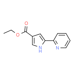 5-(2-吡啶基)-1H-吡咯-3-甲酸乙酯结构式