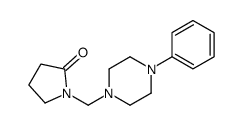 1-[(4-phenylpiperazin-1-yl)methyl]pyrrolidin-2-one结构式