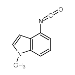 4-ISOCYANATO-1-METHYL-1H-INDOLE结构式