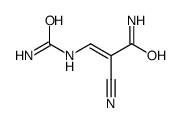 (7CI)-(2-氨基甲酰-2-氰基乙烯基)-脲结构式