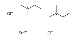 dichloro-bis(2-methylbutan-2-yl)stannane Structure