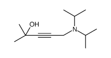 3-Pentyn-2-ol, 5-[bis(1-methylethyl)amino]-2-methyl- Structure