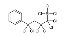 trichloro-(1,1,2,2,4,4-hexachloro-4-phenylbutyl)silane结构式