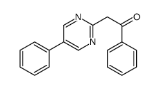 1-phenyl-2-(5-phenylpyrimidin-2-yl)ethanone结构式