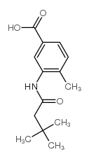3-[(3,3-二甲基丁酰基)氨基]-4-甲基苯甲酸结构式