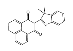 2-(3,3-dimethylindol-2-yl)phenalene-1,3-dione Structure