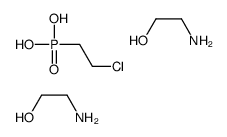 2-aminoethanol,2-chloroethylphosphonic acid Structure