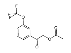 2-oxo-2-(3-(trifluoromethoxy)phenyl)ethyl acetate结构式