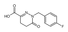 3-Pyridazinecarboxylic acid, 1-[(4-fluorophenyl)methyl]-1,4,5,6-tetrahydro-6-oxo Structure