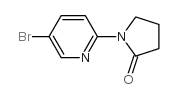 1-(5-溴-2-吡啶基)-2-吡咯烷酮结构式