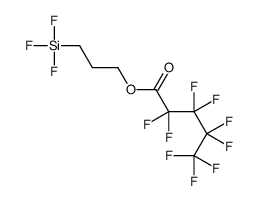 3-trifluorosilylpropyl 2,2,3,3,4,4,5,5,5-nonafluoropentanoate Structure