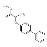 methyl 2-(4-phenylphenoxy)propanoate结构式
