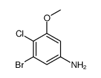 3-Bromo-4-chloro-5-methoxyaniline Structure