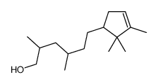 2,4-dimethyl-6-(2,2,3-trimethylcyclopent-3-en-1-yl)hexan-1-ol结构式