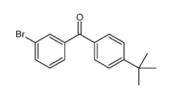 (3-Bromophenyl)[4-(2-methyl-2-propanyl)phenyl]methanone结构式