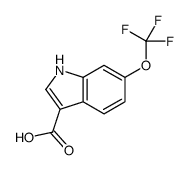 6-(三氟甲氧基)-1H-吲哚-3-羧酸结构式