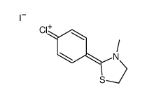 2-(4-chlorophenyl)-3-methyl-4,5-dihydro-1,3-thiazol-3-ium,iodide Structure