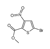 5-溴-3-硝基噻吩-2-羧酸甲酯结构式