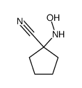 1-hydroxyamino-cyclopentanecarbonitrile结构式