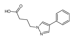 4-(4-phenyl-1H-pyrazol-1-yl)butanoic acid结构式